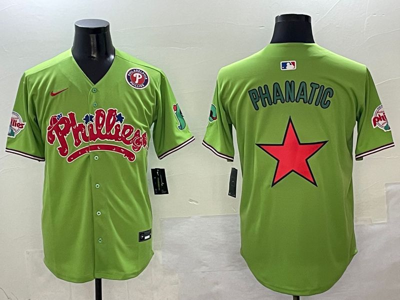 Men Philadelphia Phillies Blank Green Five generations Joint Name 2025 Nike MLB Jersey style 2->philadelphia phillies->MLB Jersey